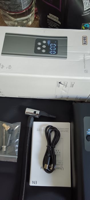 Compresor portabil auto, mingi, biciclete