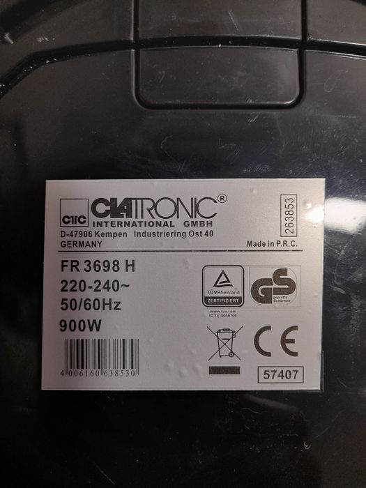 Airfryer Ciatronic 900W