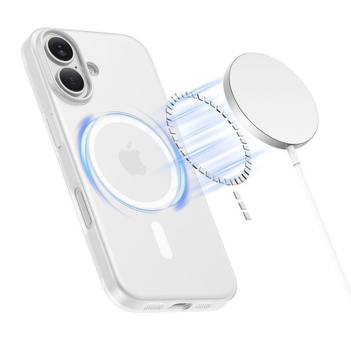 Калъф tech-protect magslim magsafe за iphone 17 в матово бяло