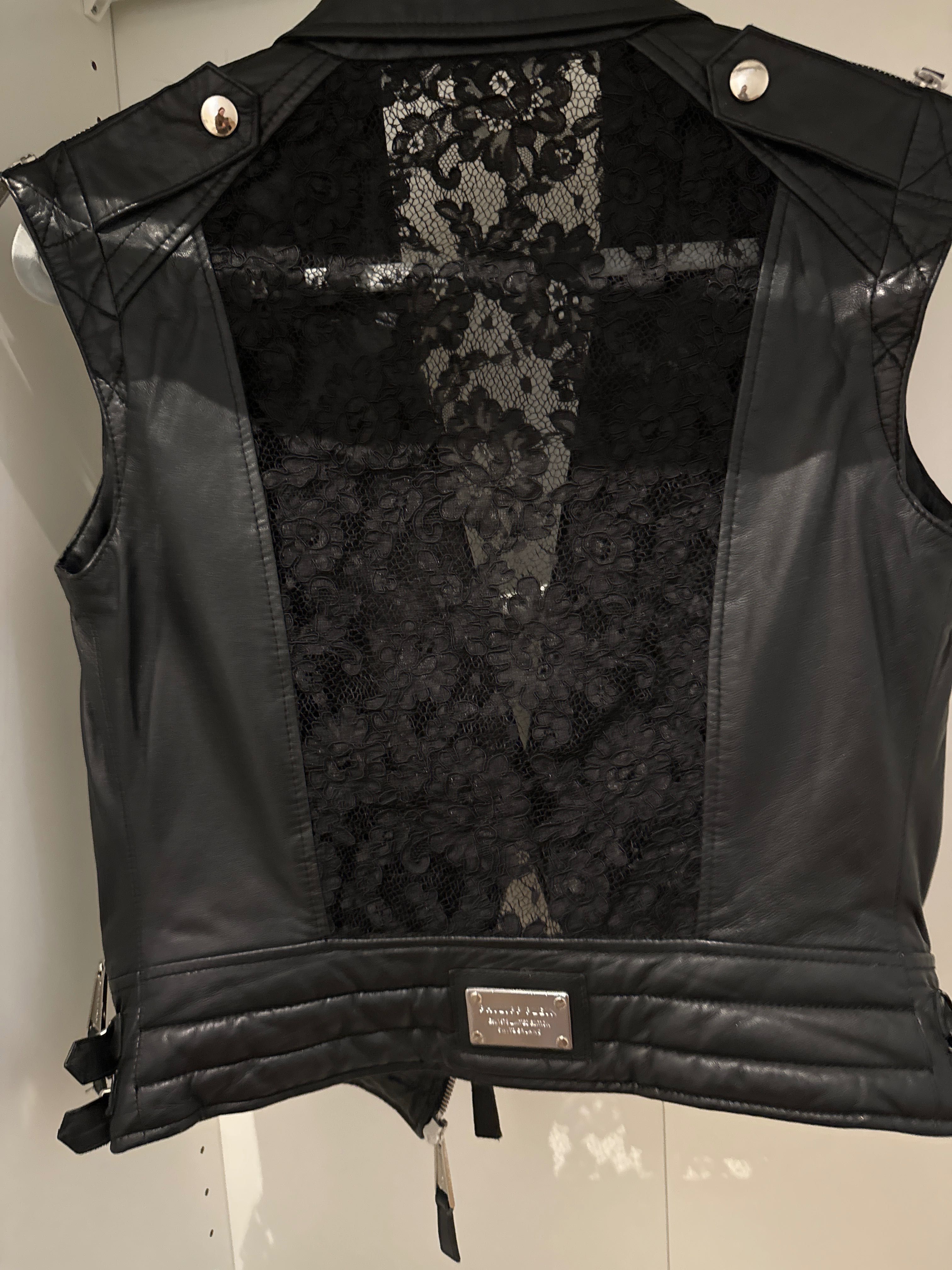 Кожен елек Philipp Plein