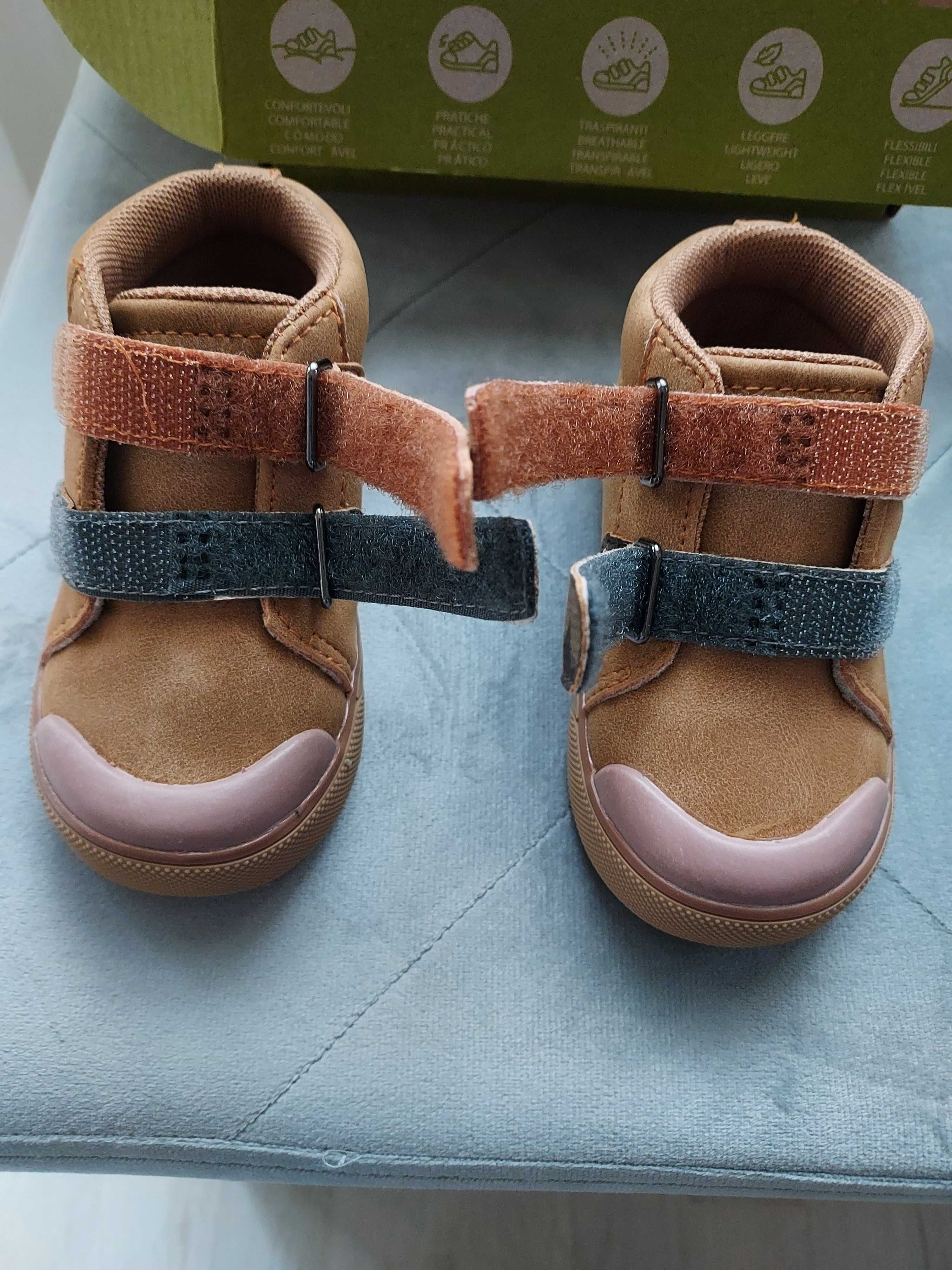 Ghete copii Chicco, piele naturala, 21, noi, in cutie originala