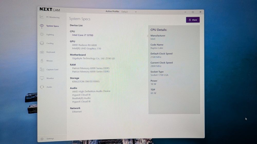 PC gaming i7 13700 Rx 6800 16gb z790 32gb Ddr5 6000mhz sursa 1000w