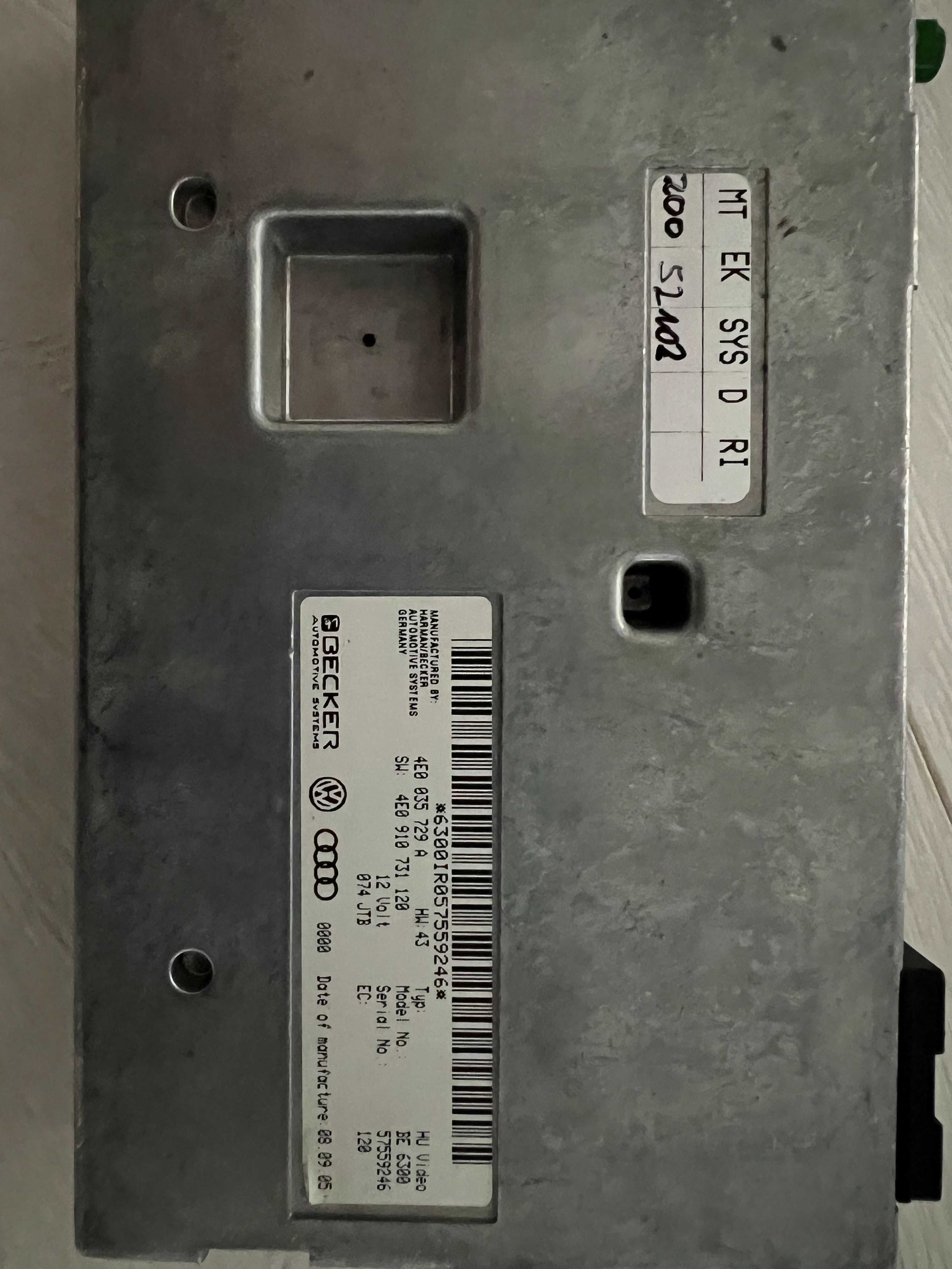 Calculator MMI 2 G Audi a8 L defect