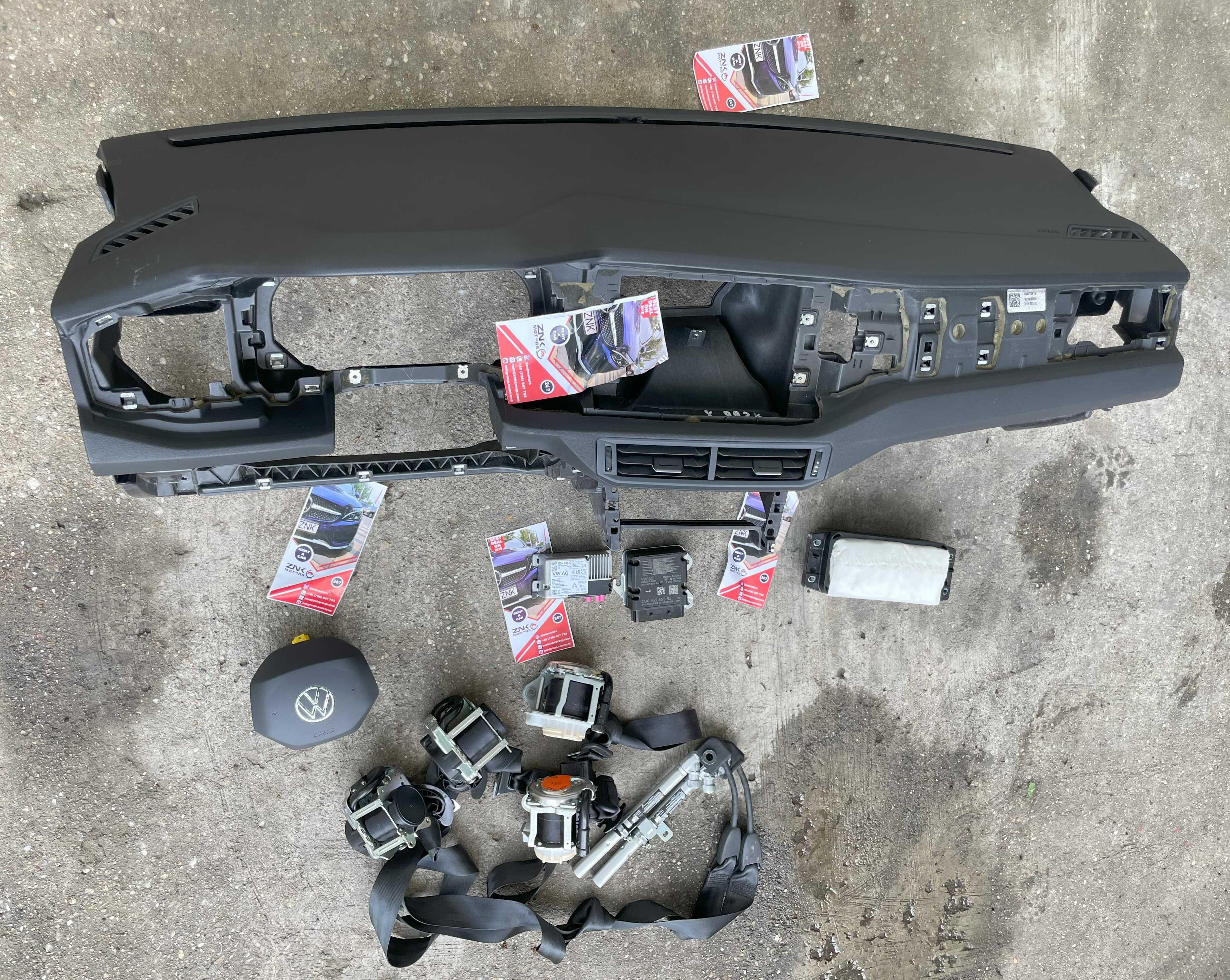 VW Taigo - plansa de bord - set centuri de siguranta - kit airbag