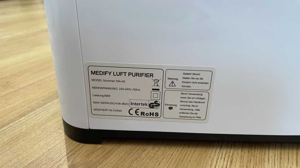 Пречиствател за въздух (филтър) Medify MA-40