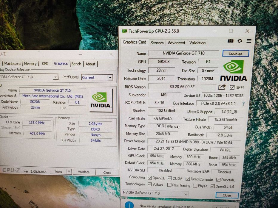 GeForce 8600GS , MSI GT 710 2gb