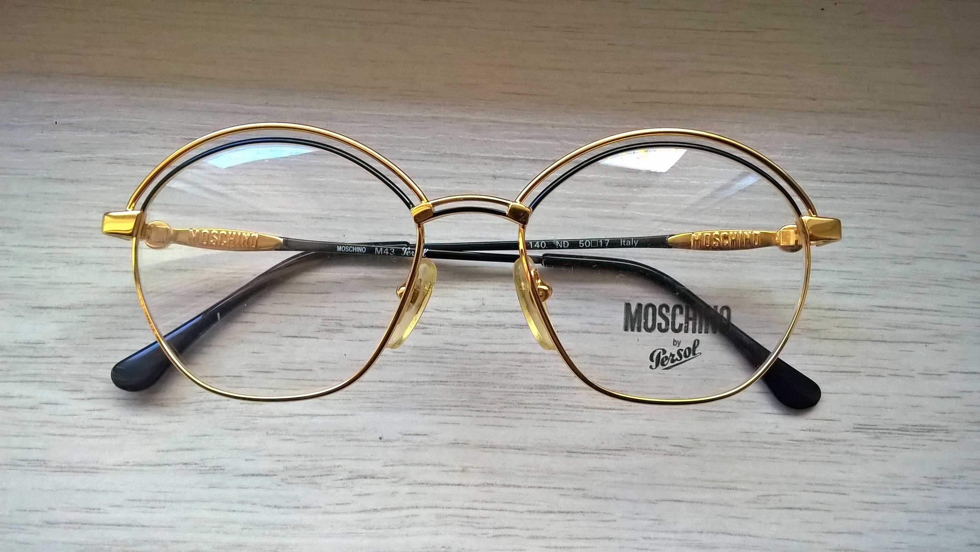 MOSCHINO by Persol M43 rame ochelari lentile blanc noi