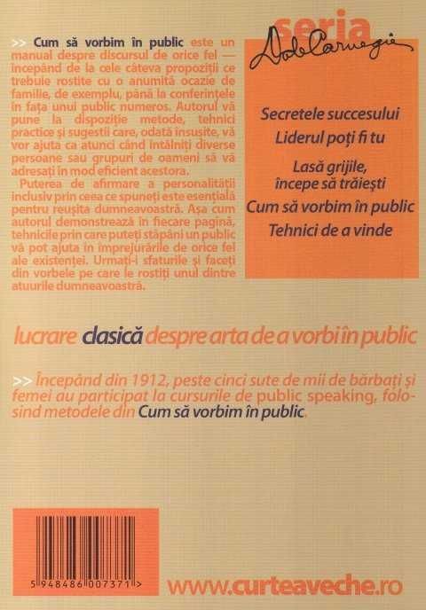 Cum să vorbim în public–D. Carnegie| Comunicare & dezvoltare personală