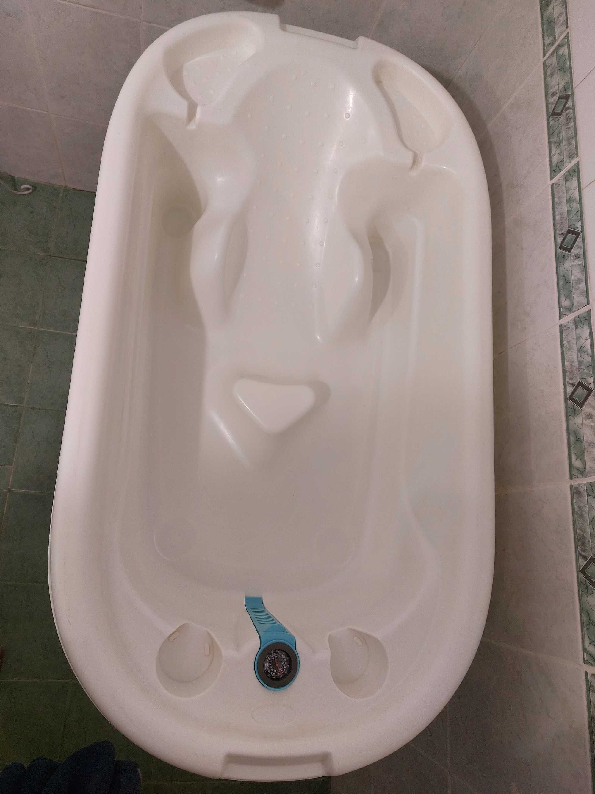Вана за бебе със стойка и термометър Cangaroo Dolphin