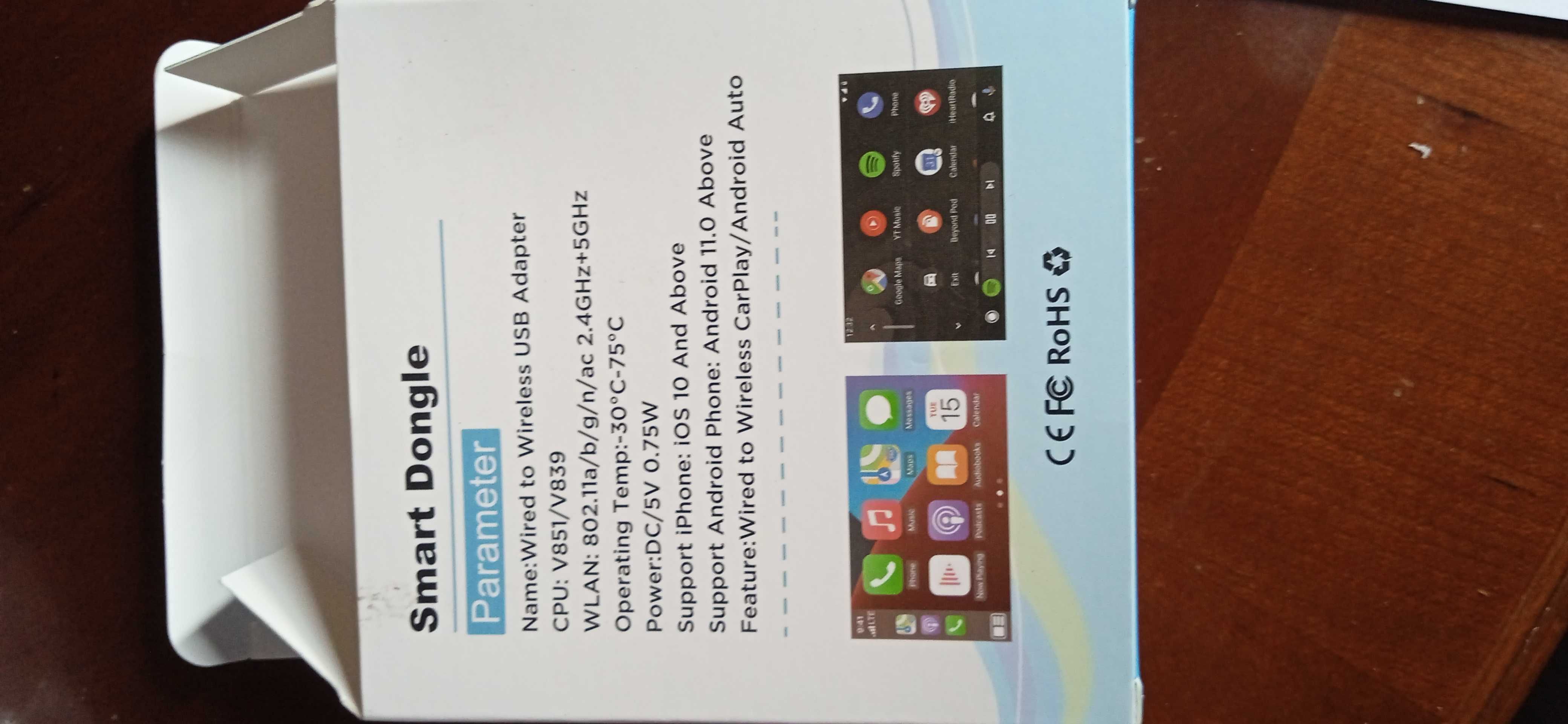 Безжични адаптери 2в1 за Apple CarPlay и Android Auto