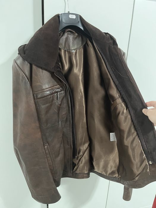 Geaca din piele marimea M barbateasca