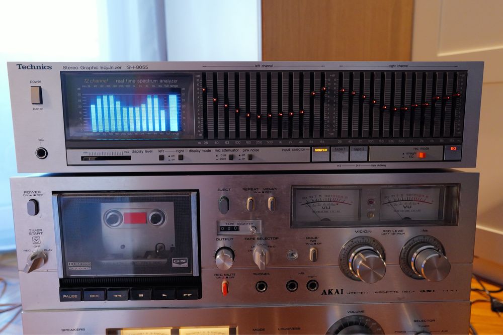 Egalizator audio Technics SH8055 Japonia hifi grafic