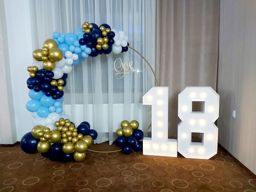 Arcadă baloane / Cifre volumetrice 18