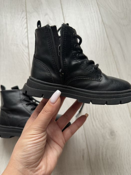 Зара Zara черни детски кубинки боти момче р.24