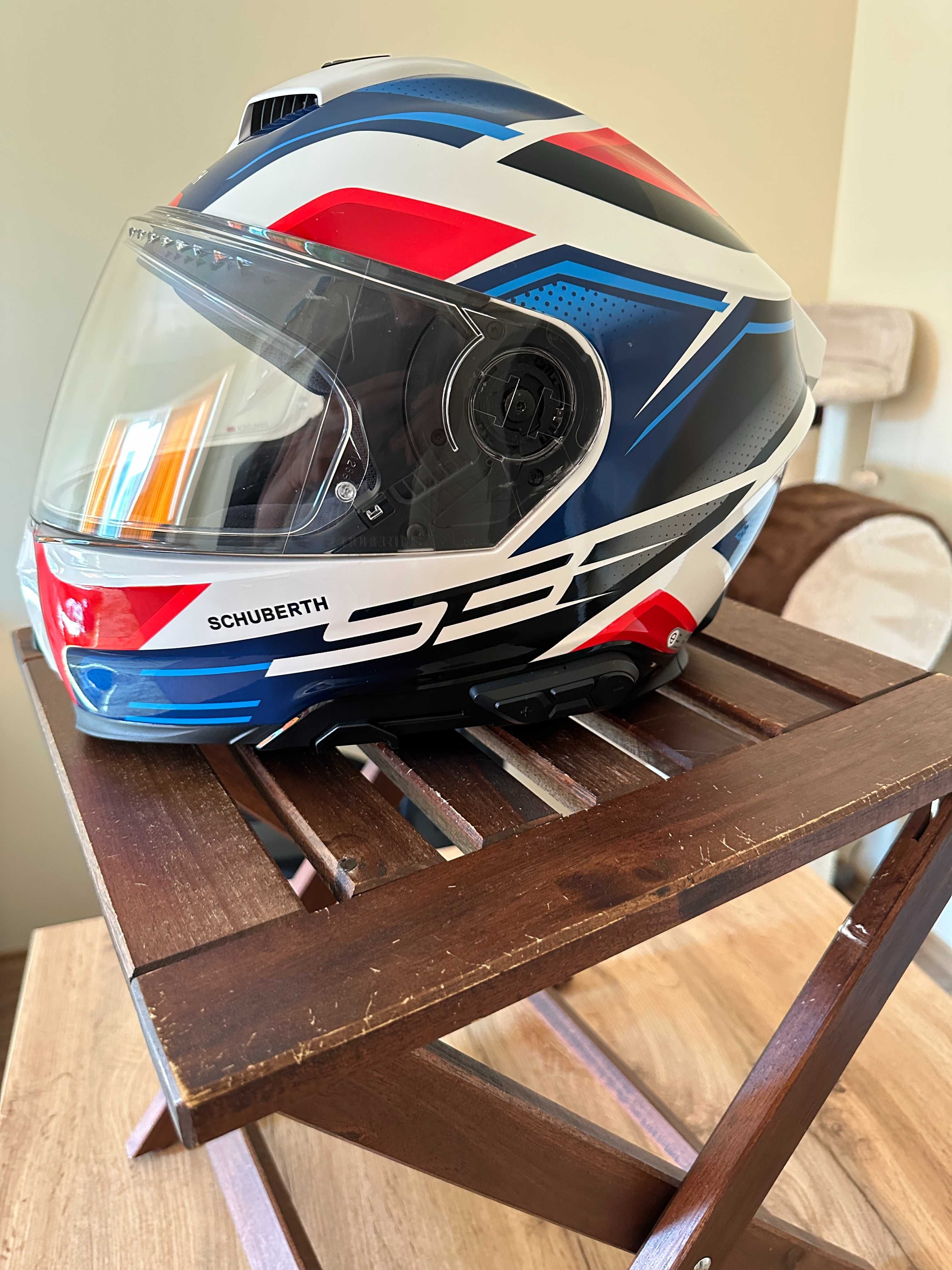 SCHUBERTH S3 STORM BLUE (размер М) + Комуникационна система SC2
