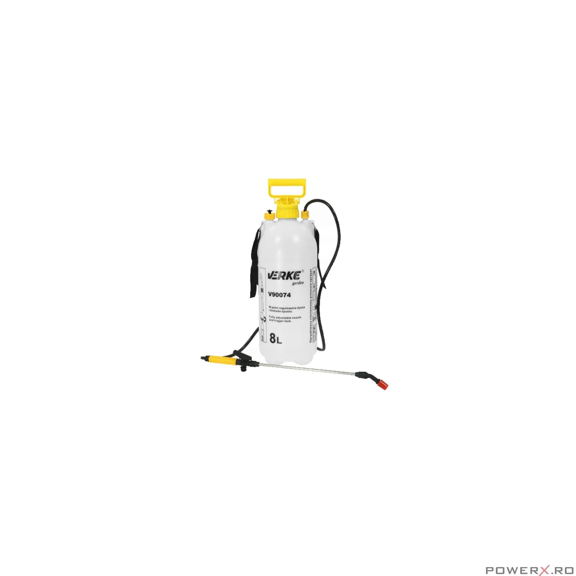 Pulverizator manual pentru stropit, capacitate 8 l, Verke