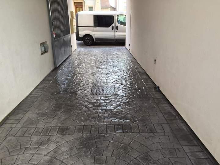 Beton amprentat beton elicopterizat