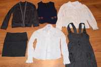 Лот от бели ризи, пола, сукман, елек и жилетка, размер 128 -5 лева