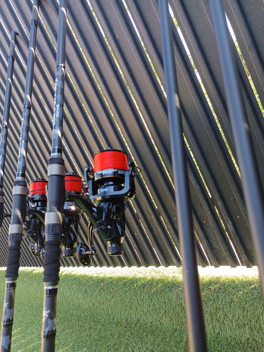 SET 3 Lansete Diamant alb Tactics 3.90m 5LBS 3 segmente + 3 Mulinete