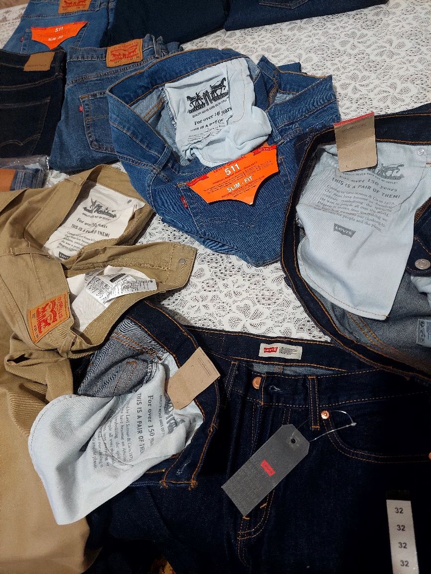 Джинсы original Levi's, Tommy Hilfiger, American Eagle