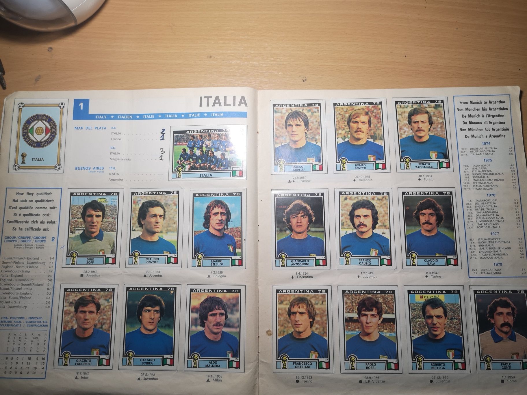 Panini Album Argentina 78 complet 1978 Platini