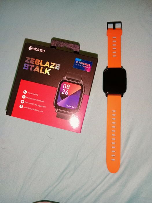 Смарт-часы Zeblaze Btalk (черно-оранжевый цвет)