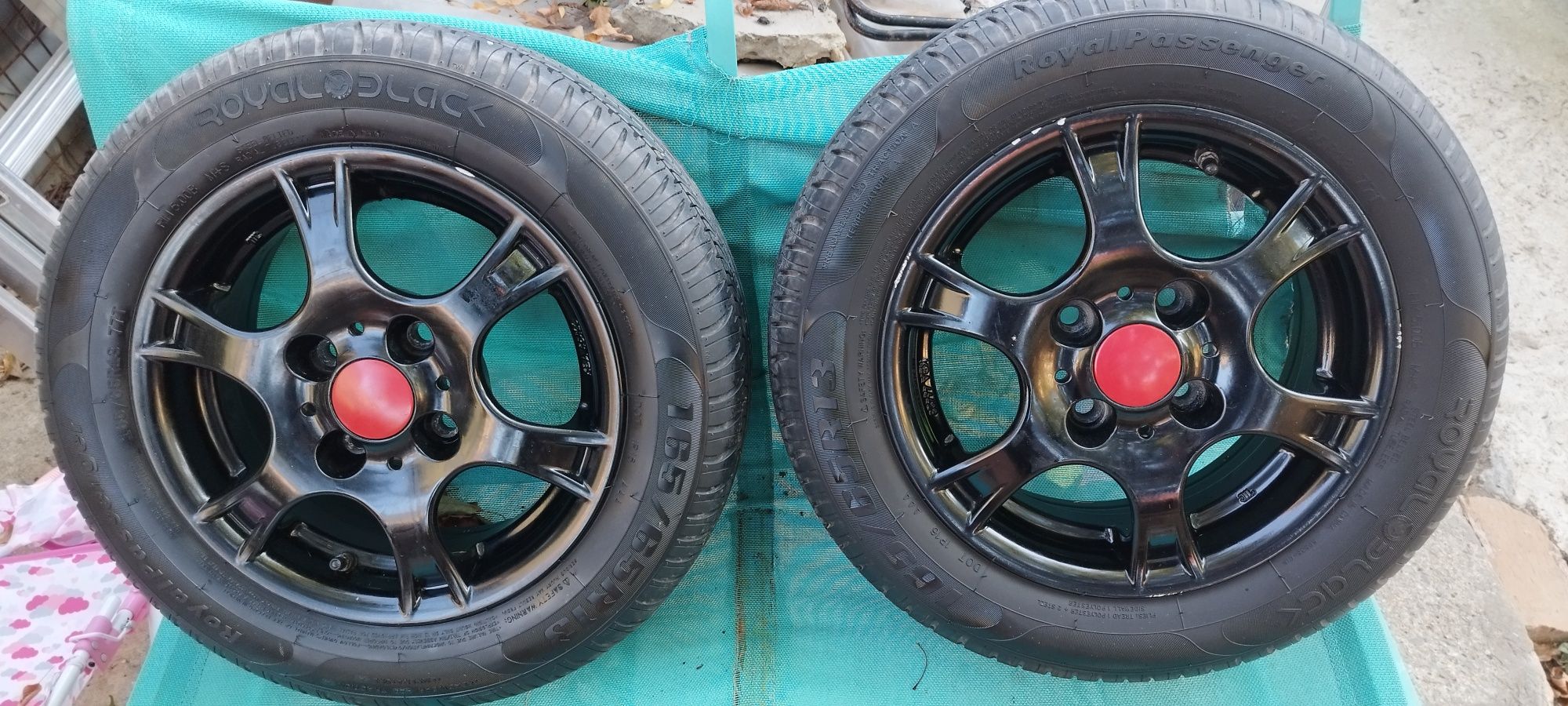 Jante Rial pe13 +cauciucuri vara 165/65R13