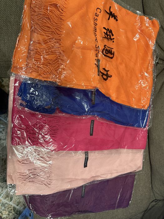 Кашмирени шалове различни цветове