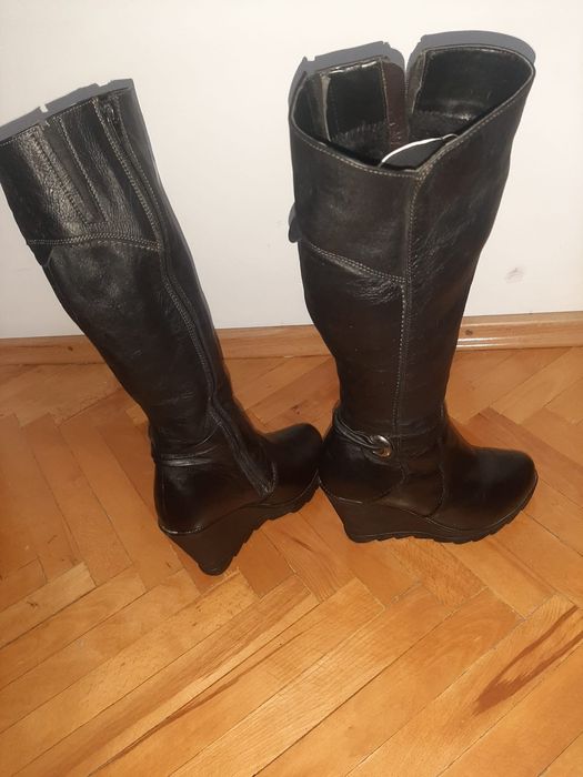 Cizme dama blana naturala