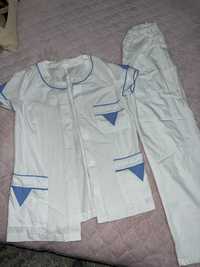 Работна униформа Л разнер бяло със синьо