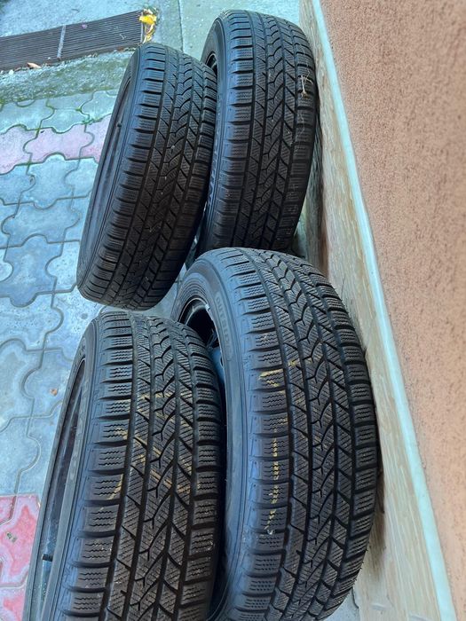 Set 4 Roti cauciuc (iarnă) + jante bmw 185/60/16