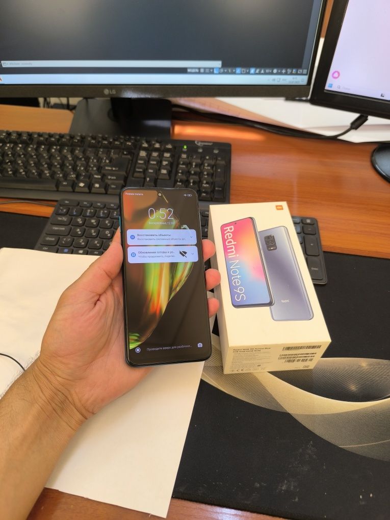 Redmi note 9S 64gb(2022) ideal ochilmagan usta kurmagan aybi yuq