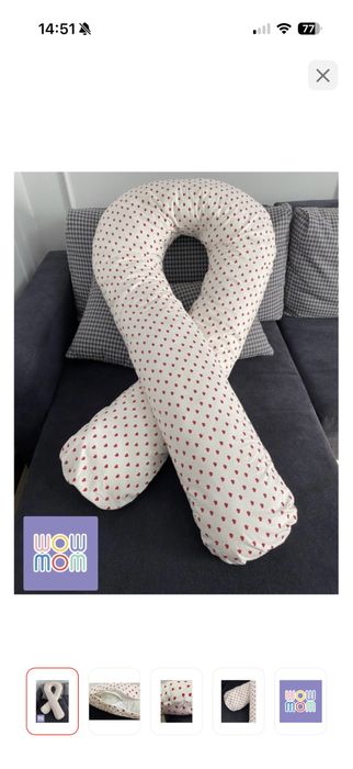 Подушка для беременных белая чистая удобная