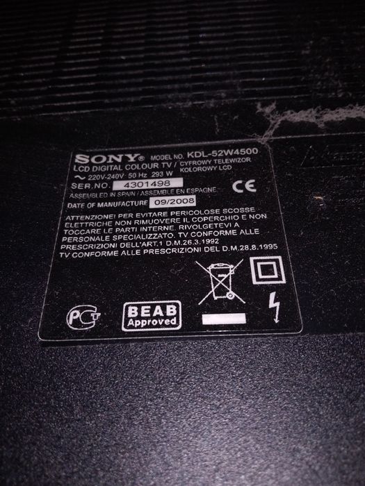 Vand/schimb Tv led Sony Bravia 132 cm
