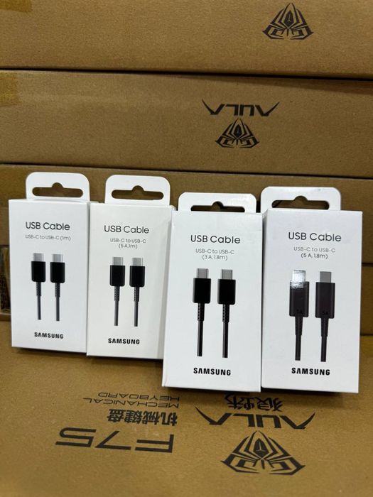 Оригинальный кабель Samsung 3A 1m 5A 1.8m Type-c type-c