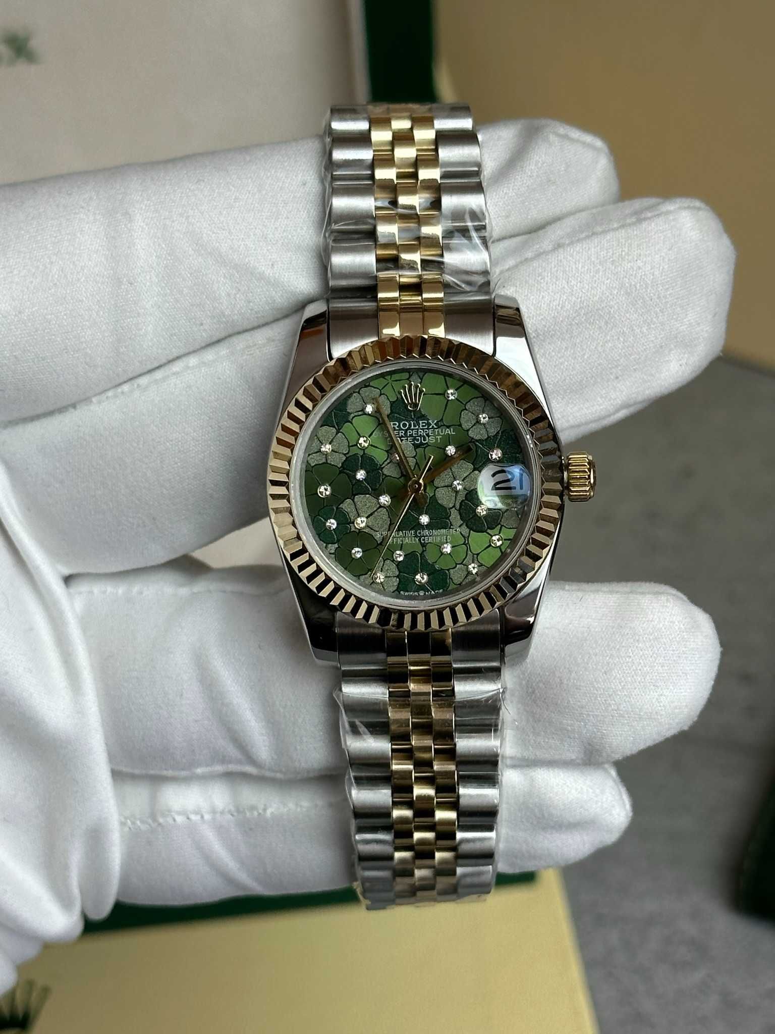 Rolex Datejust 31 MM  278273 Green Floral Diamonds Jubilee