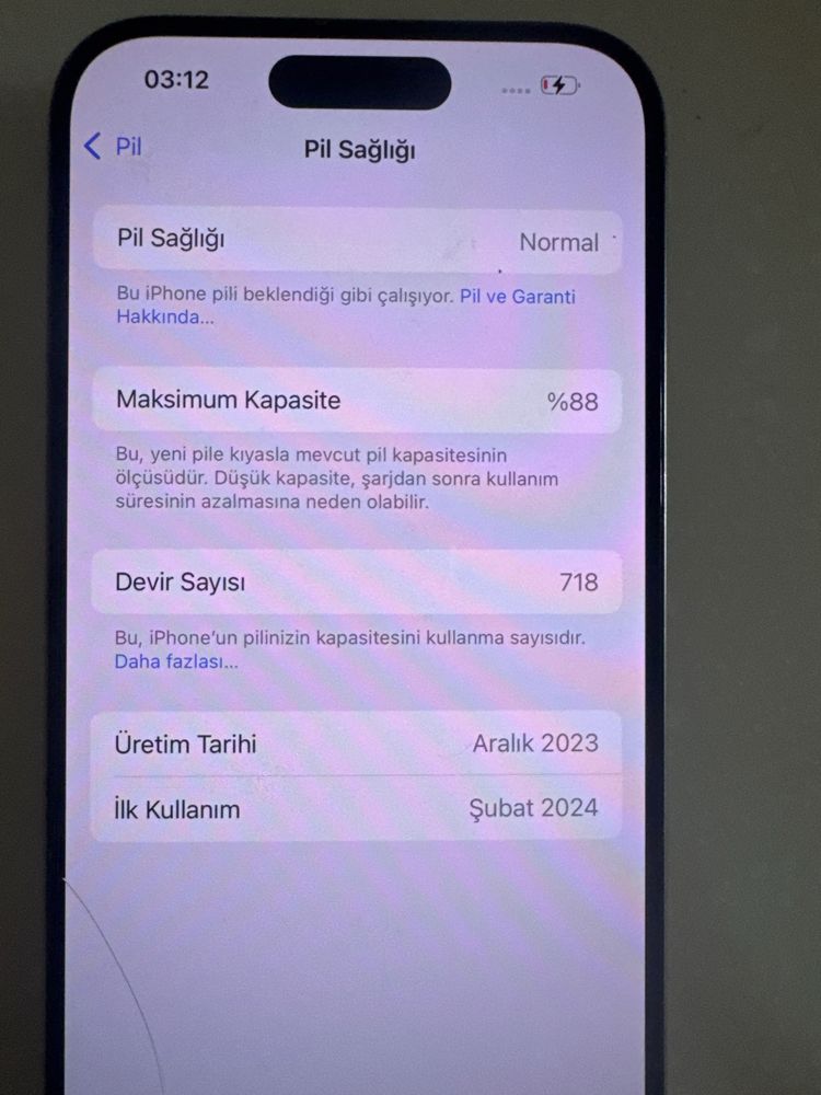 Iphone 15 pro 256 88