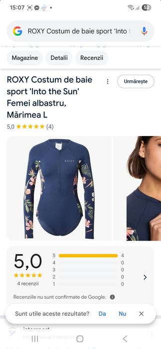 Vând costum baie mânecă lungă, nou mărimea xl