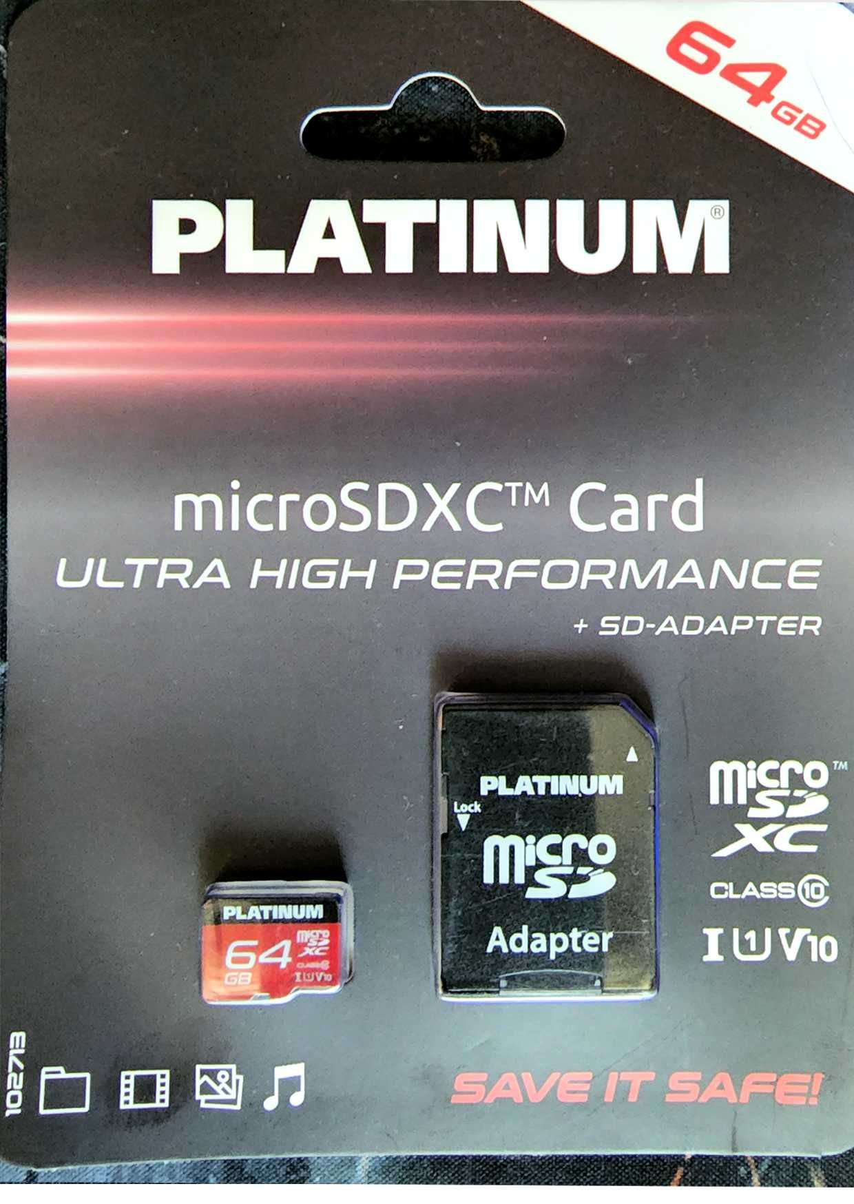 Platinum 64GB MicroSDXC