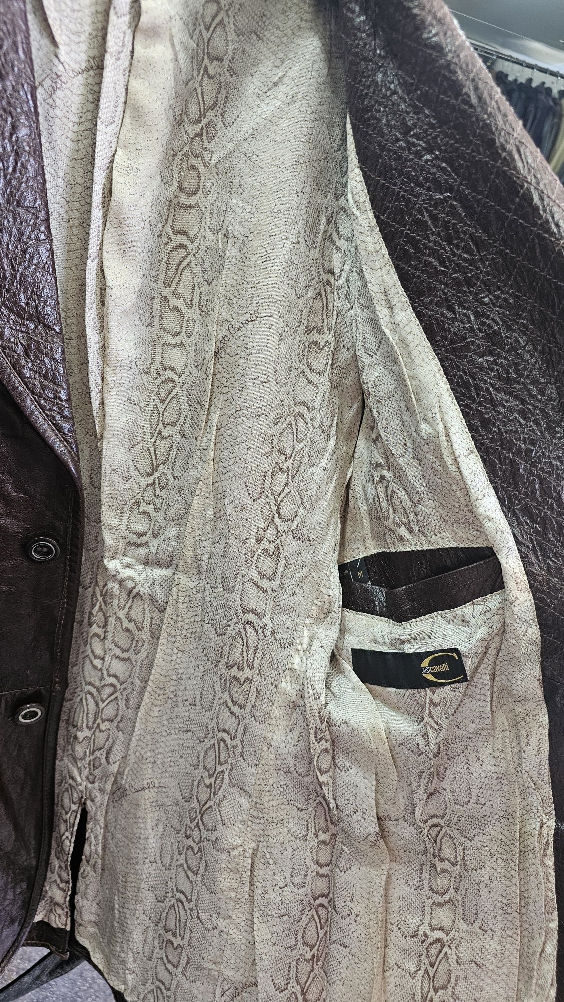 Geaca piele Roberto Cavalli M