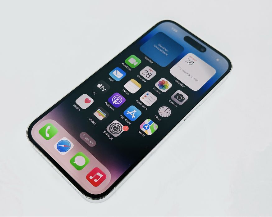 Apple iPhone 14 Pro 128GB Silver Перфектен! Гаранция!