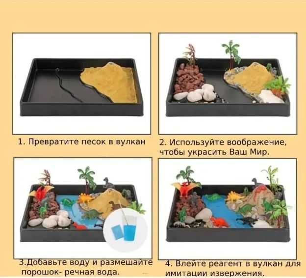 Набор для творчества - СРЕДА ОБИТАНИЯ ДИНОЗАВРОВ,  своими руками.