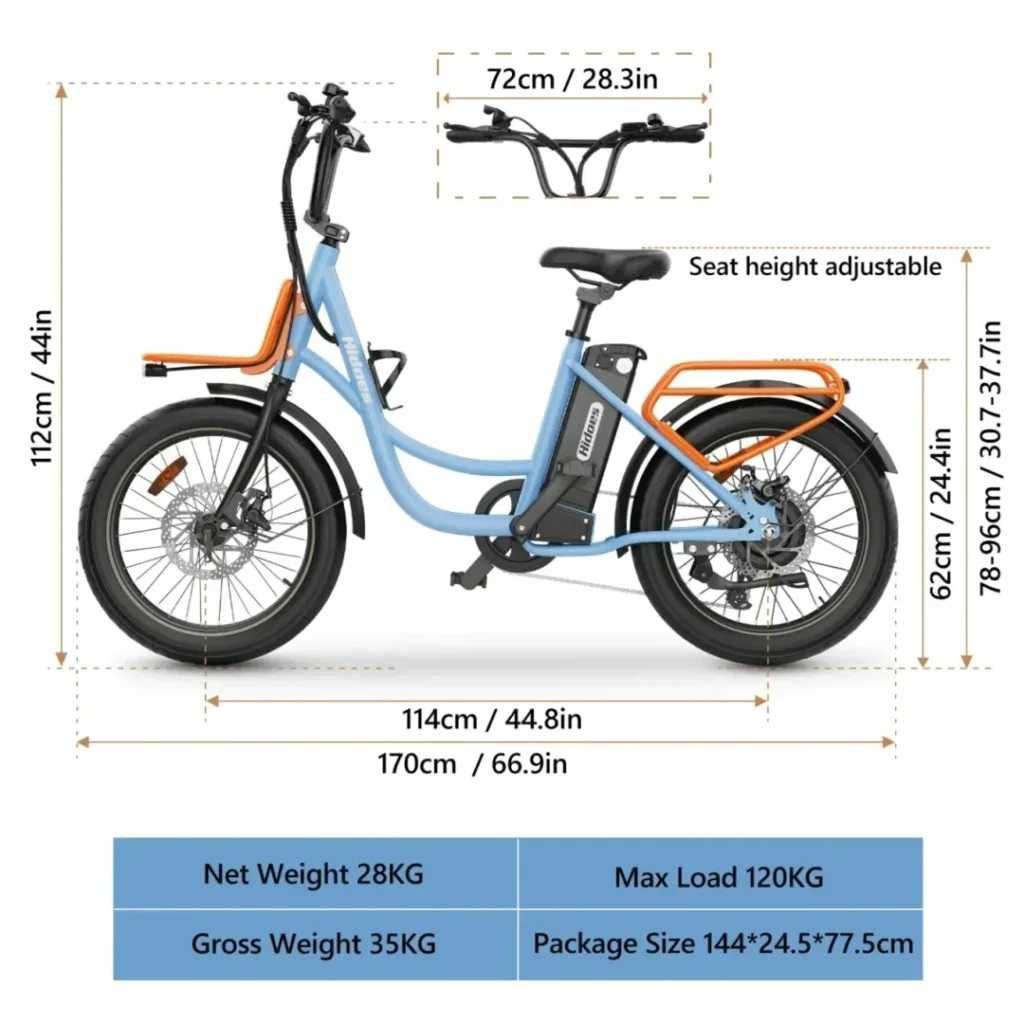 Електрическо колело HIDOES C6 500W 36V 13Ah