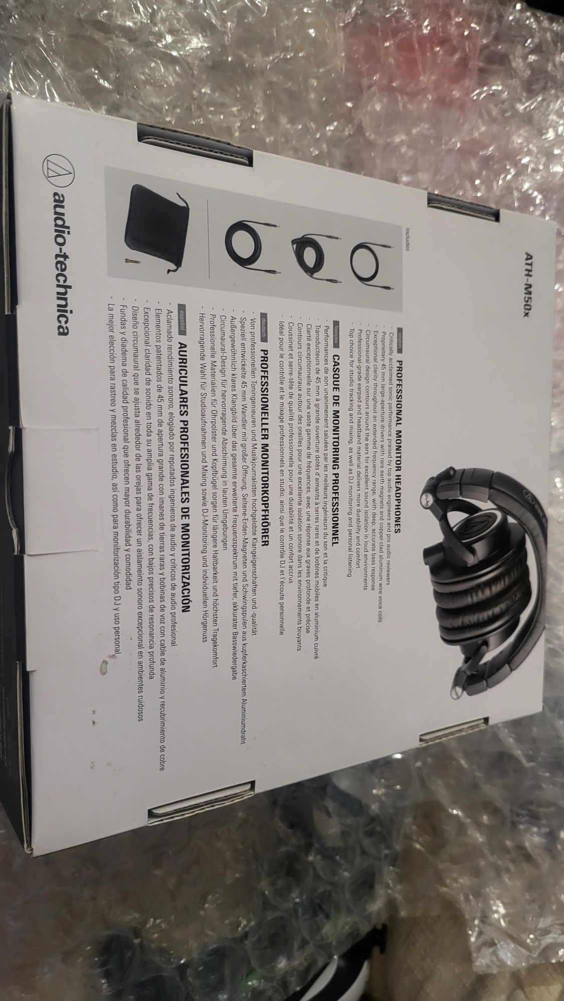Нови Професионални Студиини слушалки Audio-Technica - ATH-M50X, черни