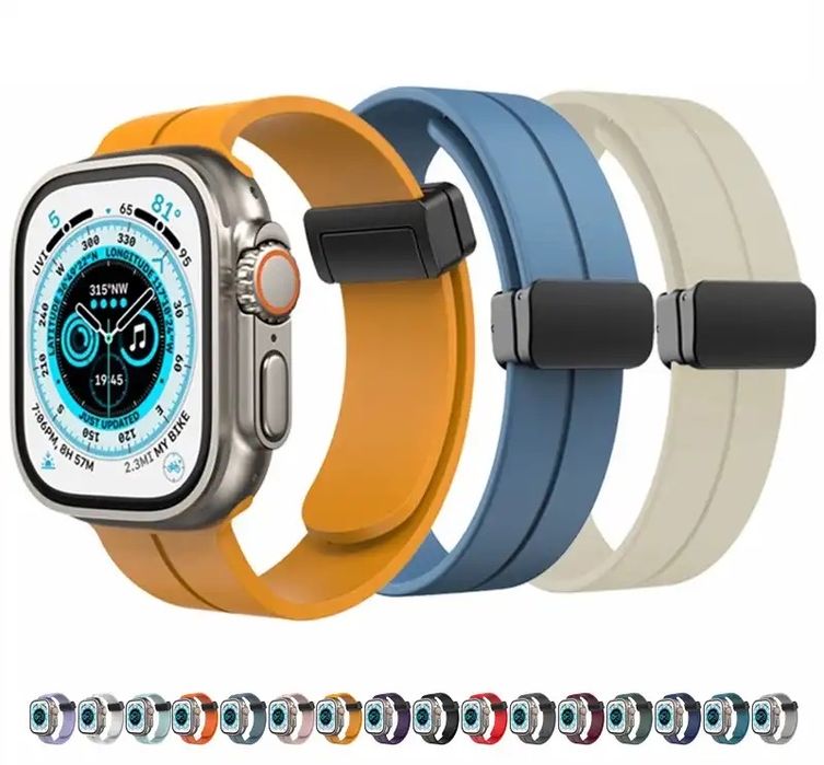 Curea Husar Silicon Magnetica Incarator Cablu Usb Ceas Apple Watch