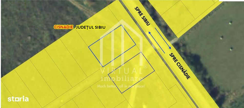 Teren intravilan de vanzare in Sibiu, cu Suprafata de 711 mp