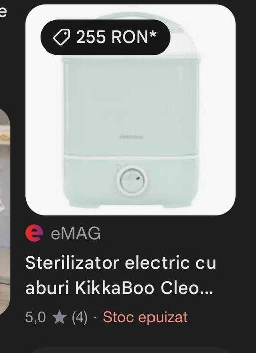 Kikka Boo Cleo Electric Sterilizator pentru copii pentru 6 Biberoane
