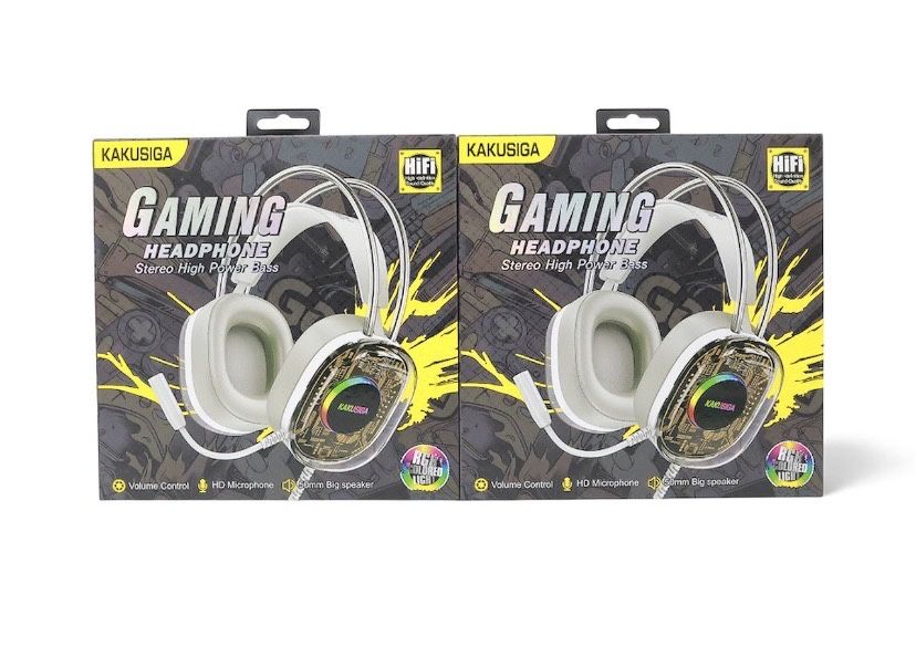 KAKUSIGA KSC-1298 Gaming Headset | Kuchli bass va aniq mikrofon bilan