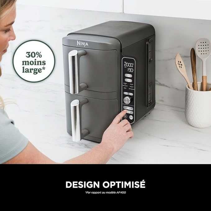 Фритюрник с горещ въздух Ninja Double Stack XL Air Fryer 9.5L(SL400EU)