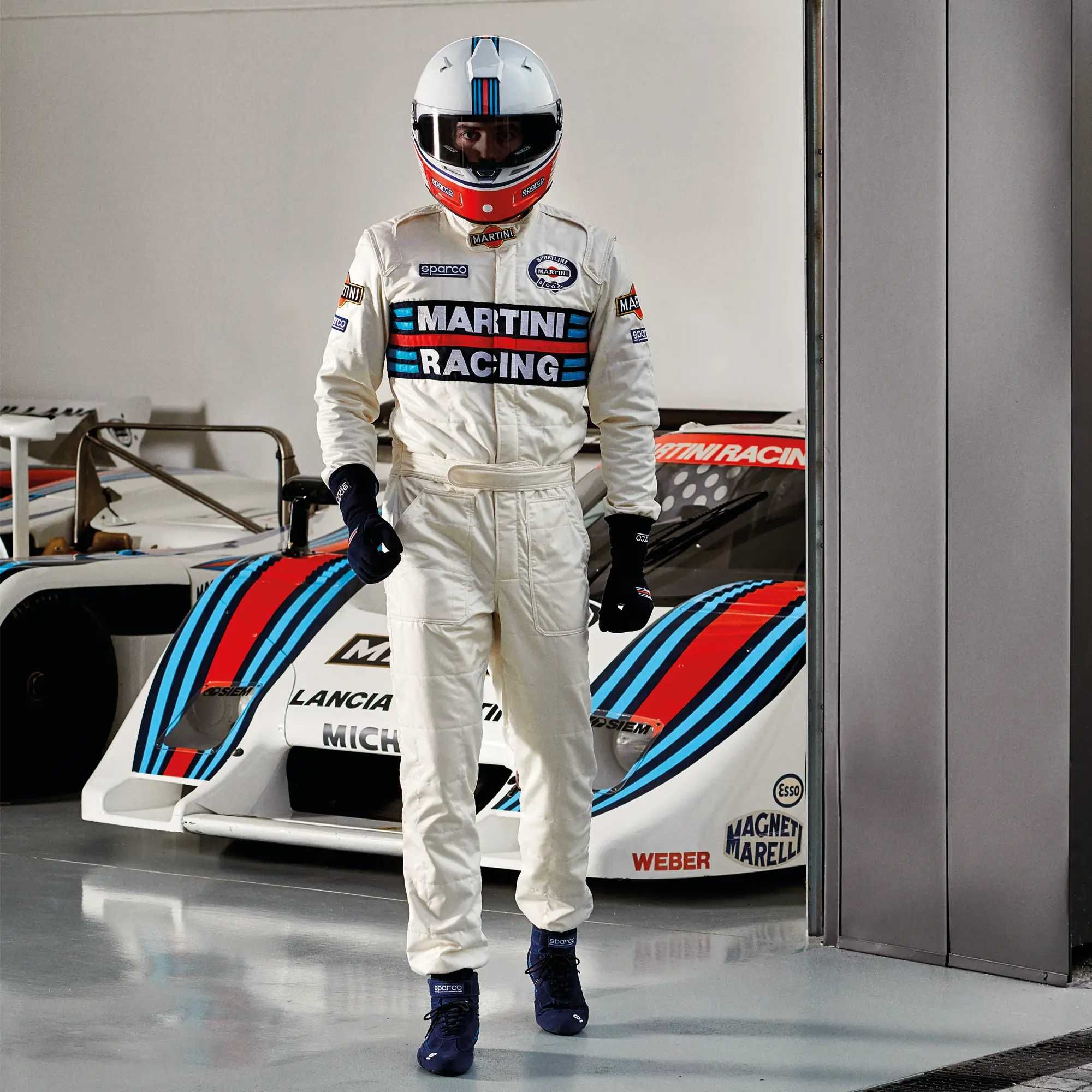 Съзтезателен гащеризон FIA Sparco Martini Racing COMPETITION R567 бял